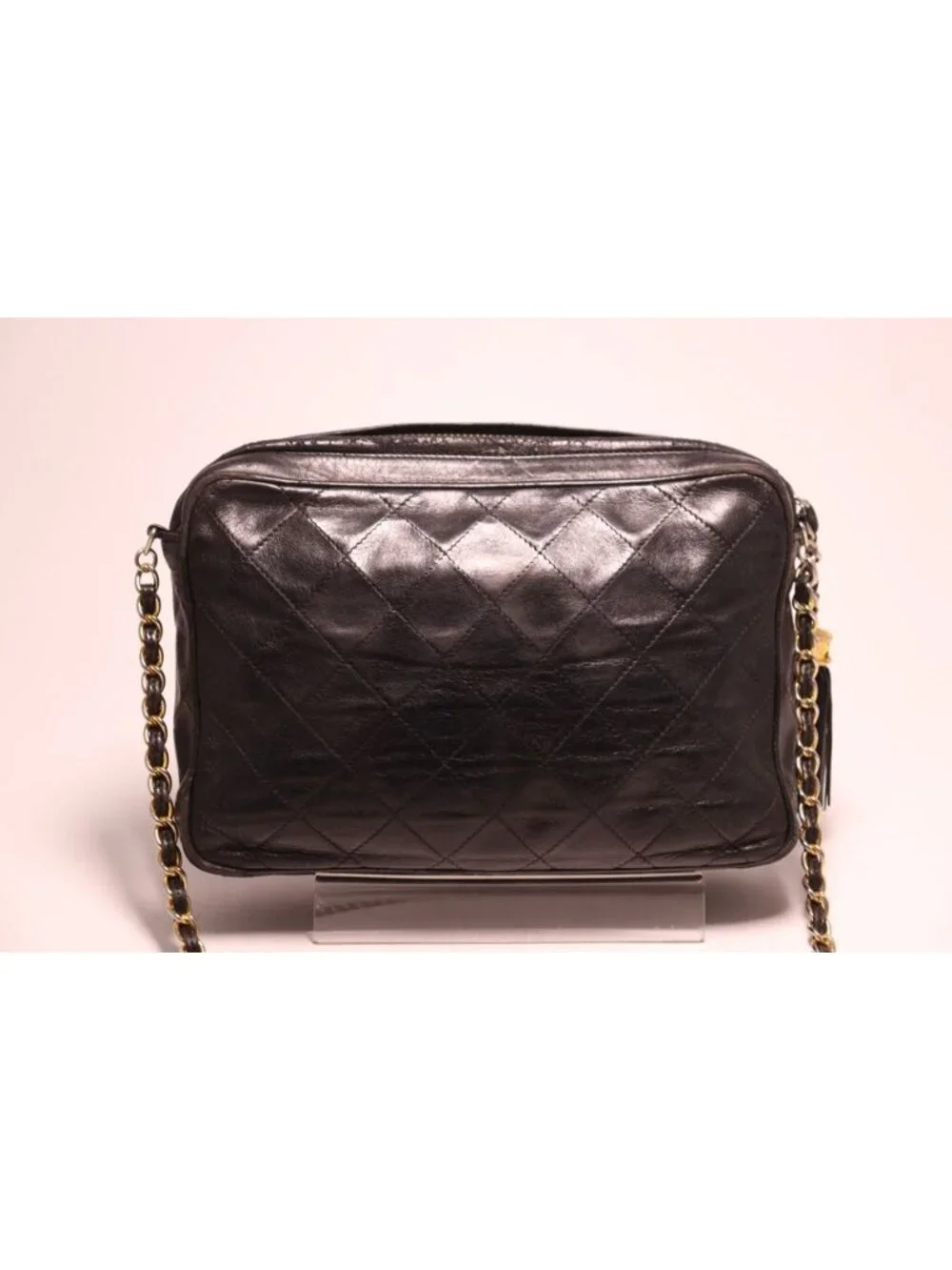Chanel Lambskin Quilted Chain Shoulder Bag